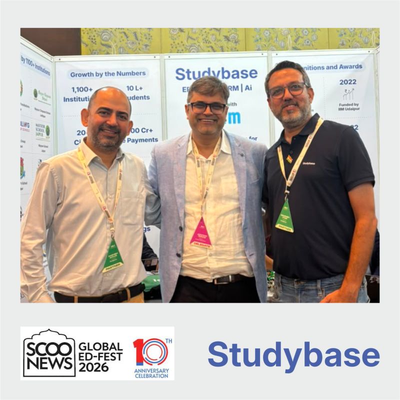 Studybase with Ashutosh Tripathi, Executive Director, Krishna Public School Raipur, at Global Ed-Fest 2026