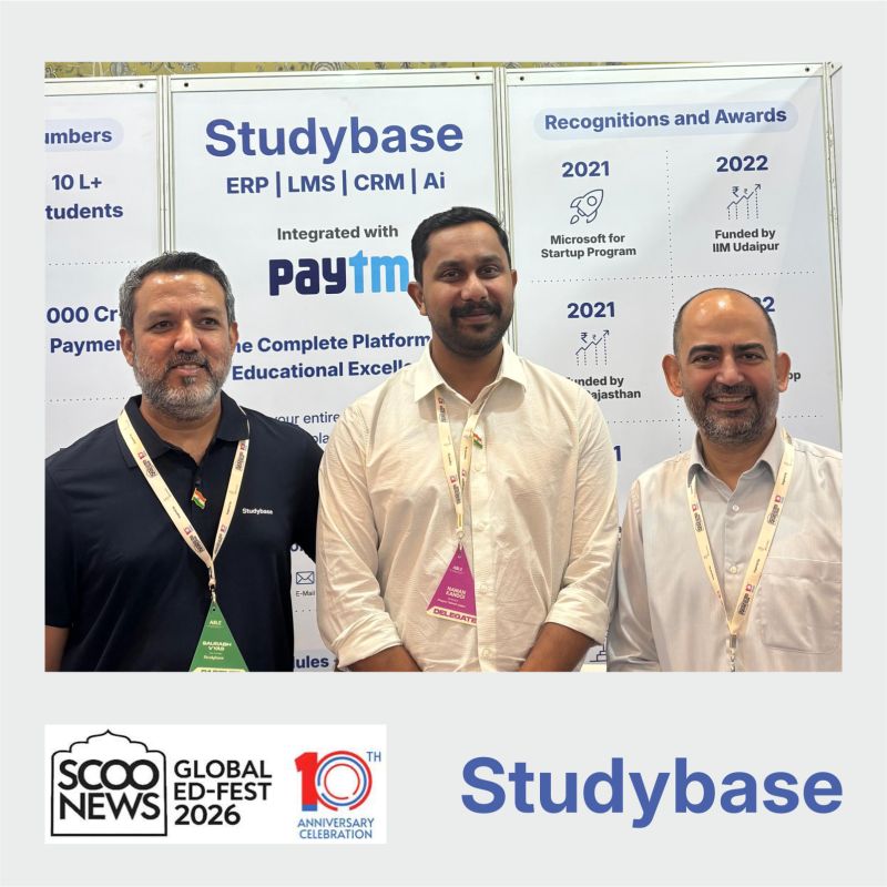 Studybase with Naman Kandoi, Director, Mayoor School Jaipur, at Global Ed-Fest 2026