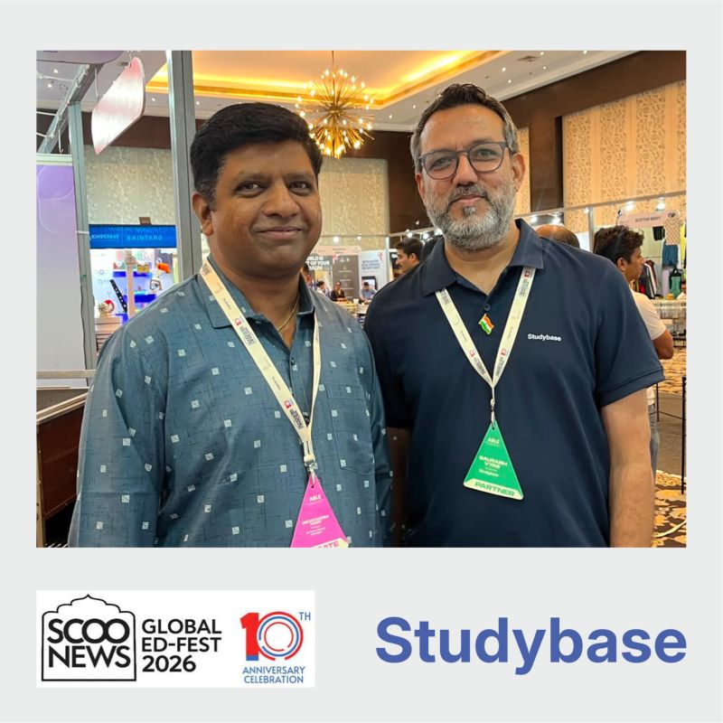 Studybase with Umesh Chandra Pandit, Principal, Air Force School Jamnagar, at Global Ed-Fest 2026