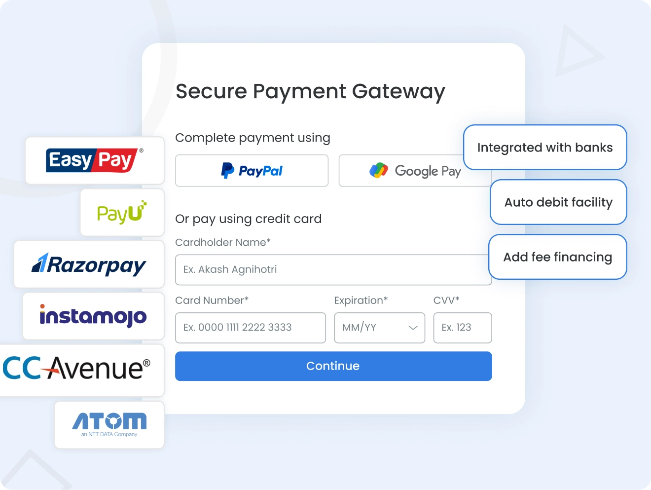 Fee Financing Dashboard
